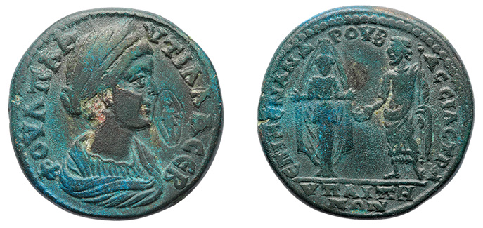 Lydia, Hypaepa, Plautilla, 202-205 A.D.