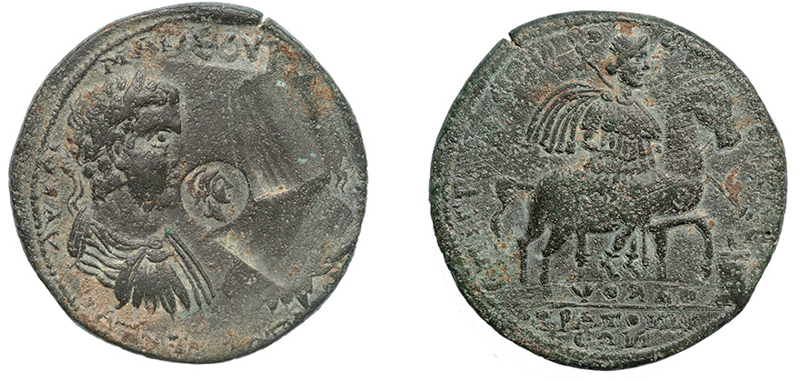 Karia, Stratonikeia, Caracalla and Geta, 209-211 