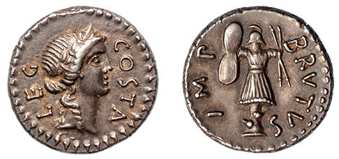 Marcus Junius Brutus, 43-42 B.C.  ex: Haeberlin
