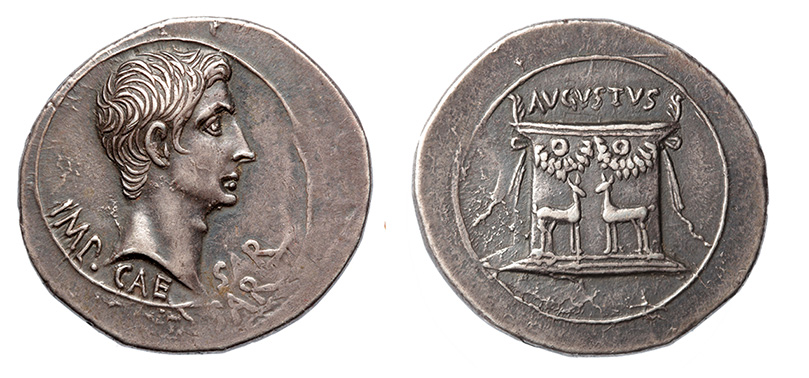 Augustus, 27 B.C.-14 A.D. ex: Niggeler collection,
