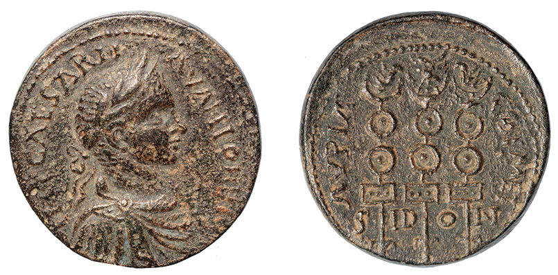 Phoenicia, Sidon, Elagabalus, 218-222 A.D.