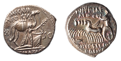 M. Aemilius Scaurus and Pub. Plautius Hypsaeus, 58