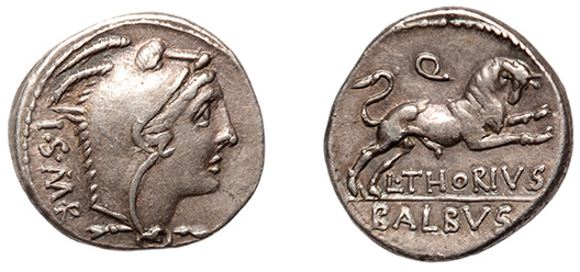 L. Thorius Balbus, 105 B.C.